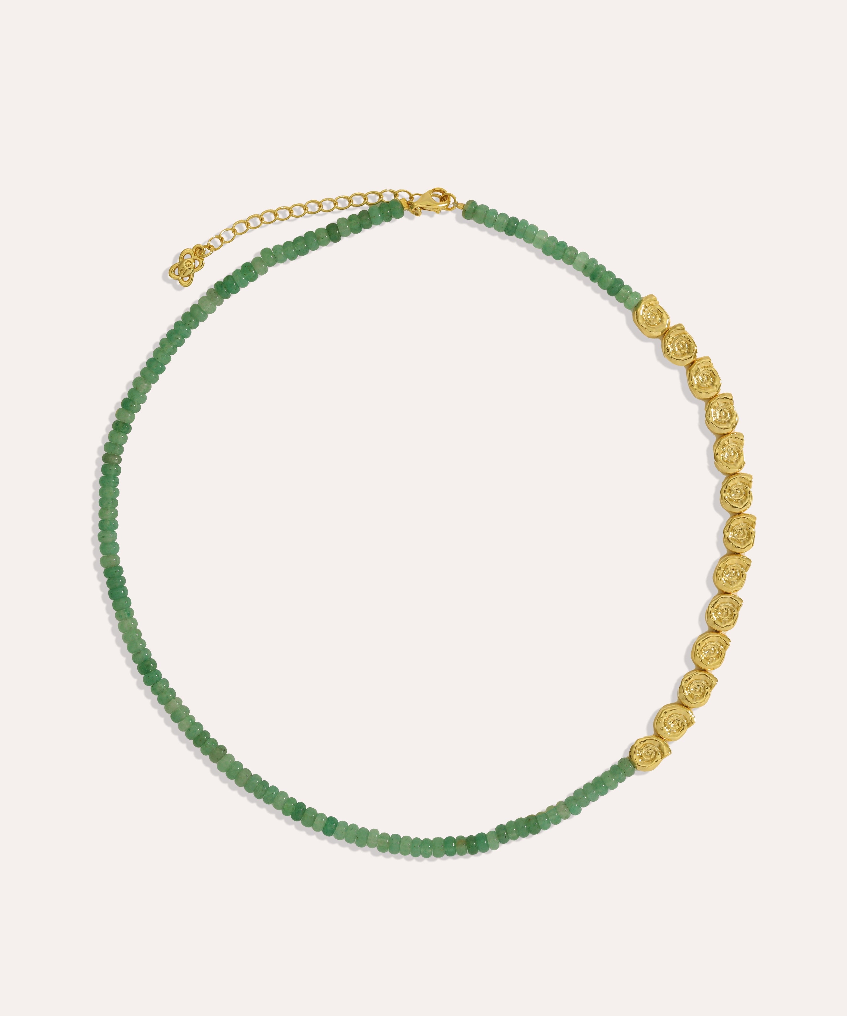 Waterproof Emerald Beaded Necklace | Sustainable Jewellery by Ottoman Hands