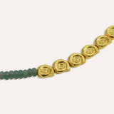 Waterproof Emerald Beaded Necklace | Sustainable Jewellery by Ottoman Hands
