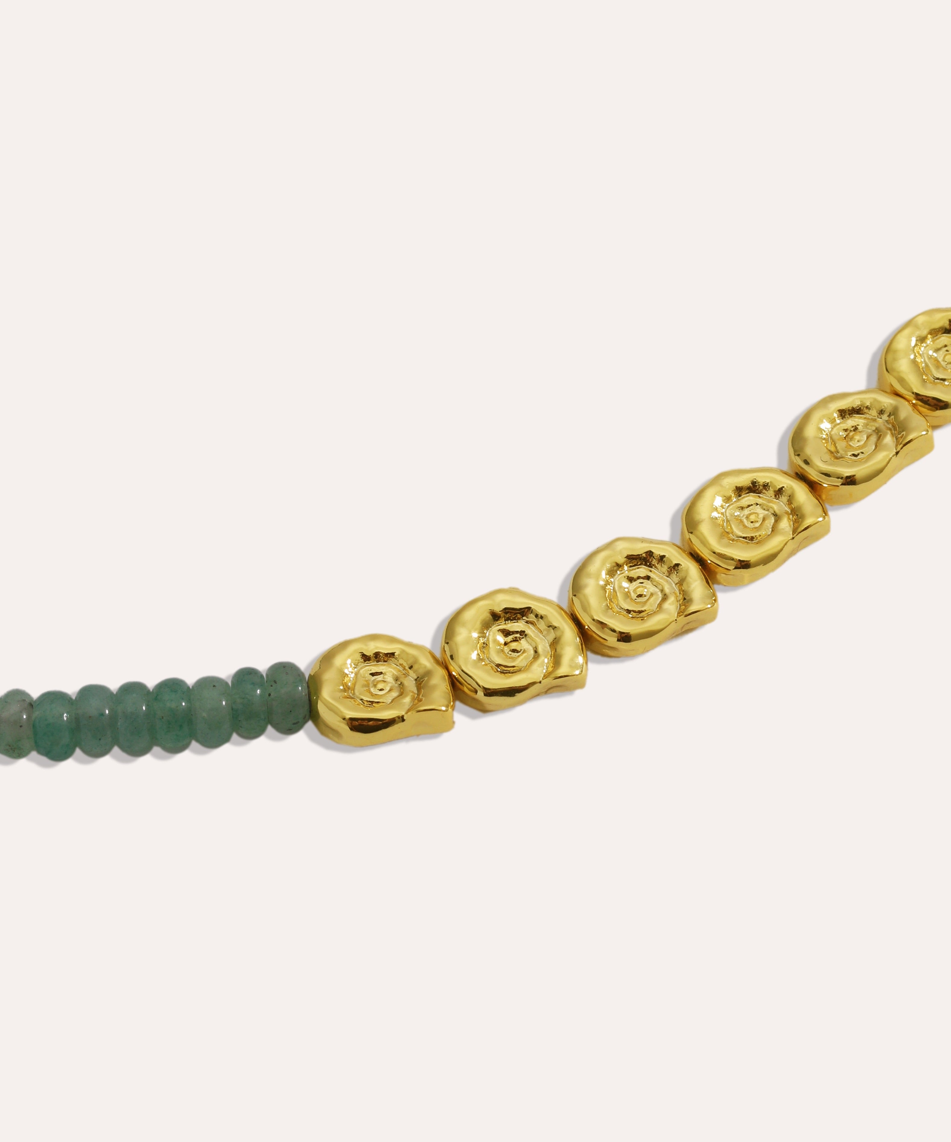 Waterproof Emerald Beaded Necklace | Sustainable Jewellery by Ottoman Hands