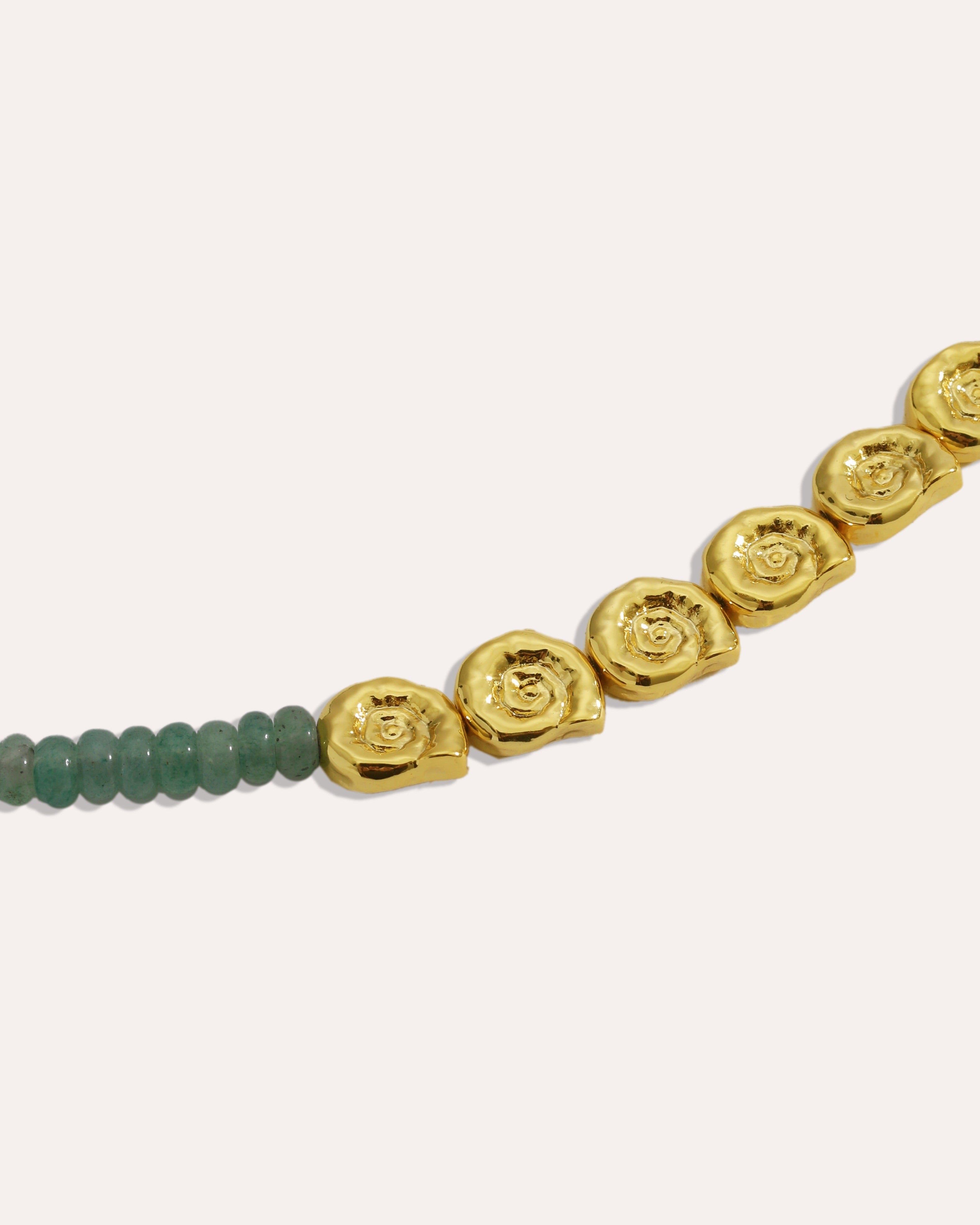 Waterproof Emerald Beaded Necklace | Sustainable Jewellery by Ottoman Hands