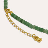 Waterproof Emerald Beaded Necklace | Sustainable Jewellery by Ottoman Hands