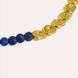 Waterproof Lapis and Pink Jade Beaded Necklace | Sustainable Jewellery by Ottoman Hands