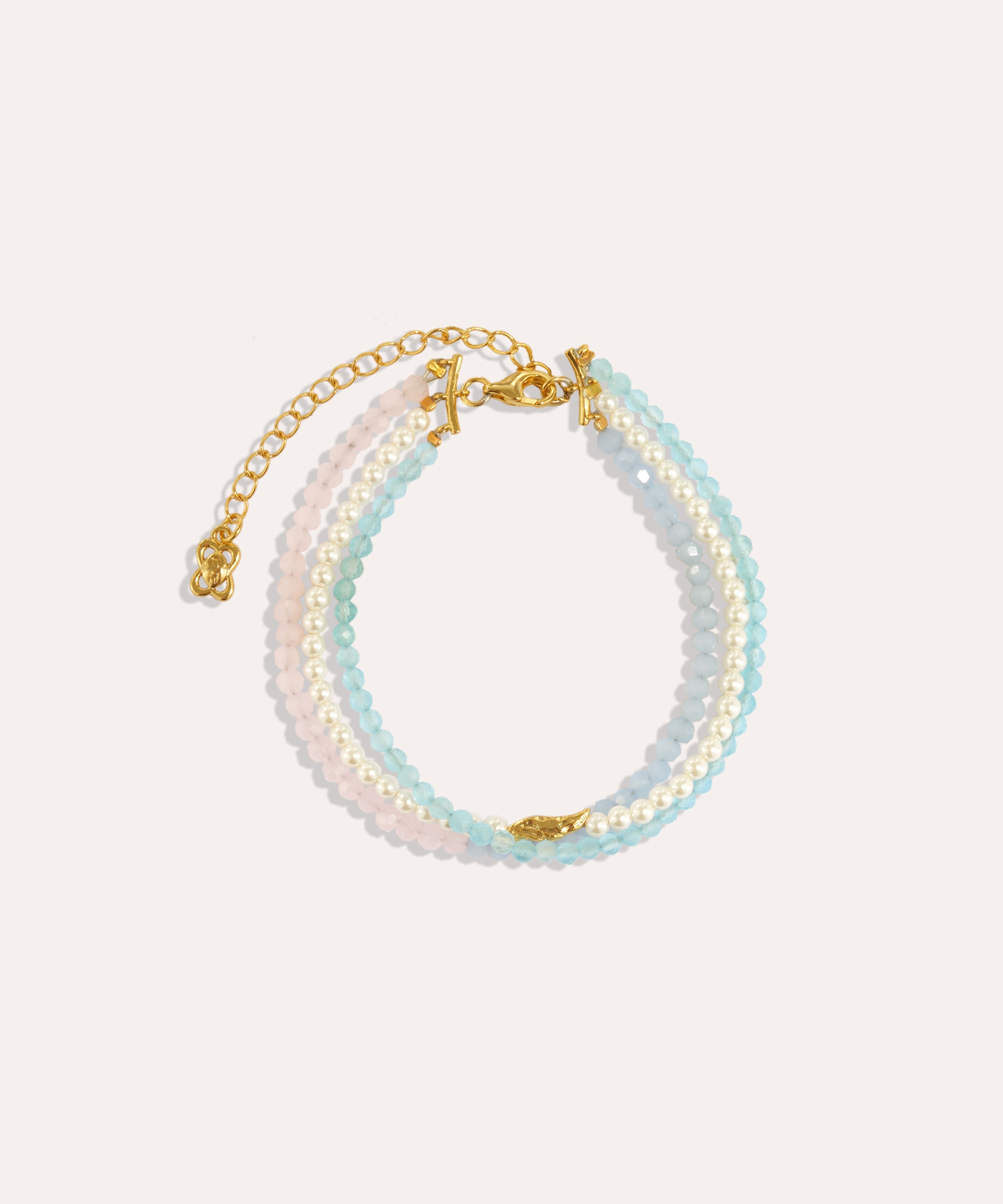 Waterproof Layered Beaded Bracelet | Sustainable Jewellery by Ottoman Hands