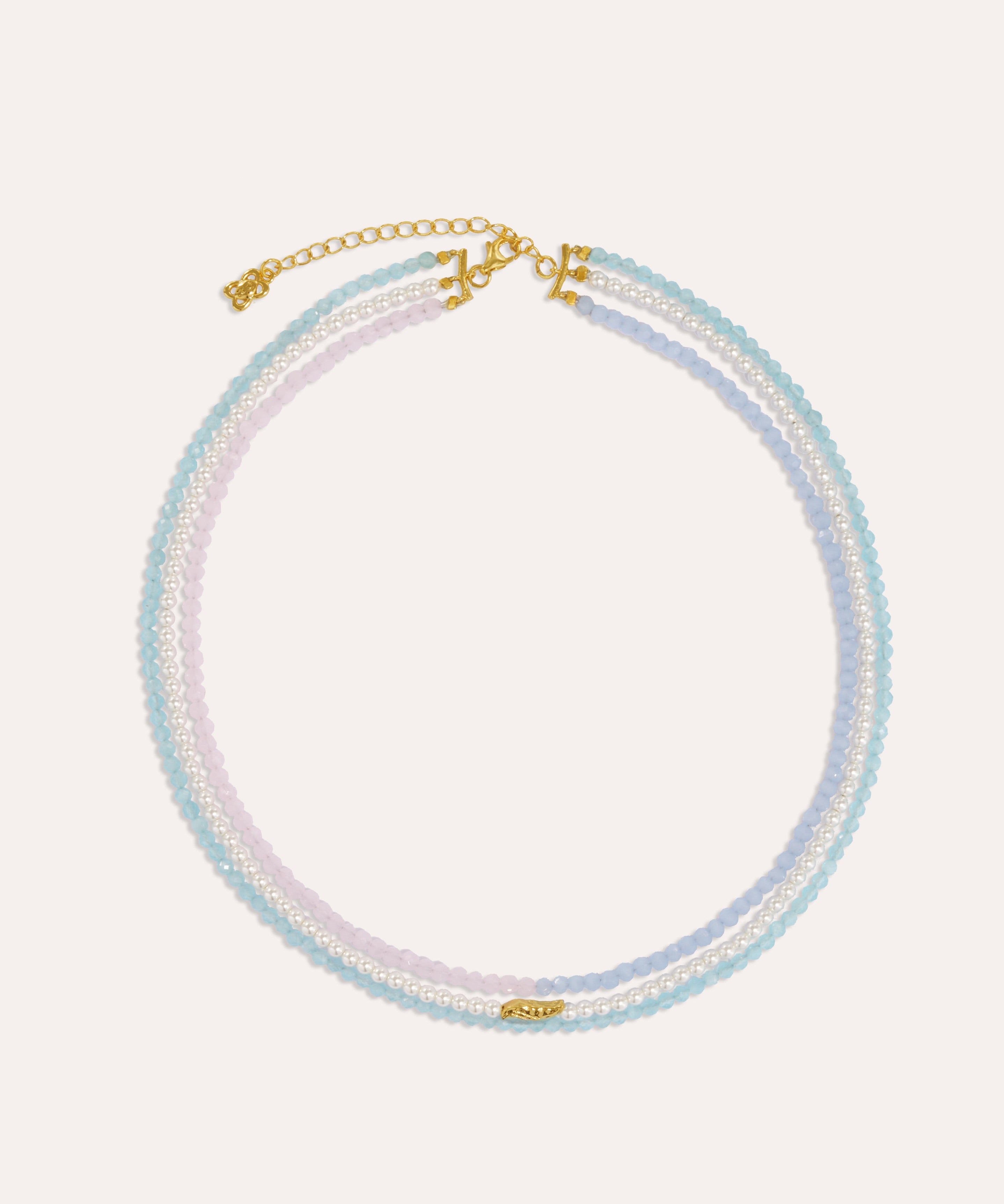 Waterproof Layered Beaded Necklace | Sustainable Jewellery by Ottoman Hands