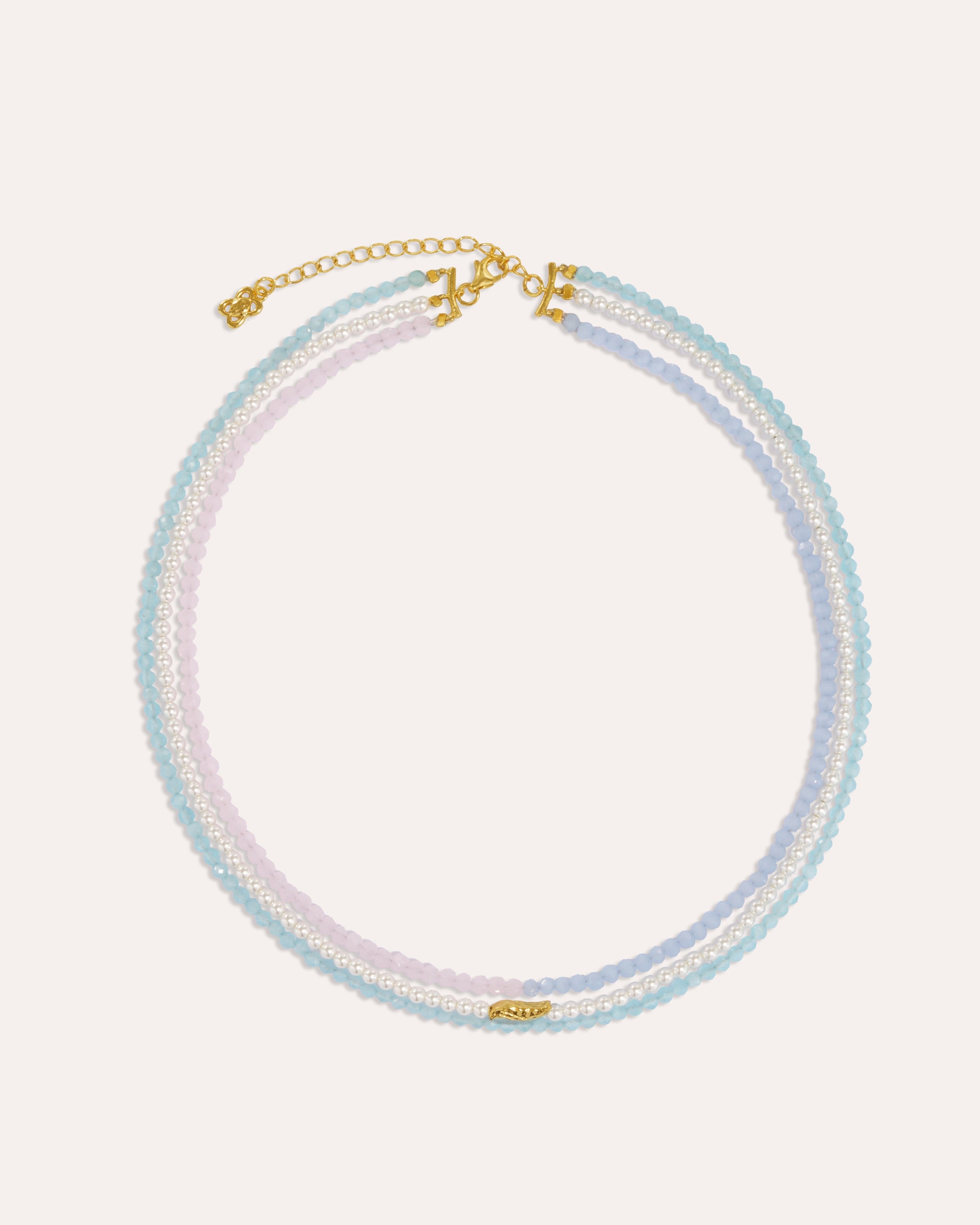 Waterproof Layered Beaded Necklace | Sustainable Jewellery by Ottoman Hands