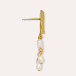Waterproof Shell Pearl Beaded Stud Earrings | Sustainable Jewellery by Ottoman Hands