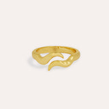 Waterproof Wave Crossover Ring | Sustainable Jewellery by Ottoman Hands