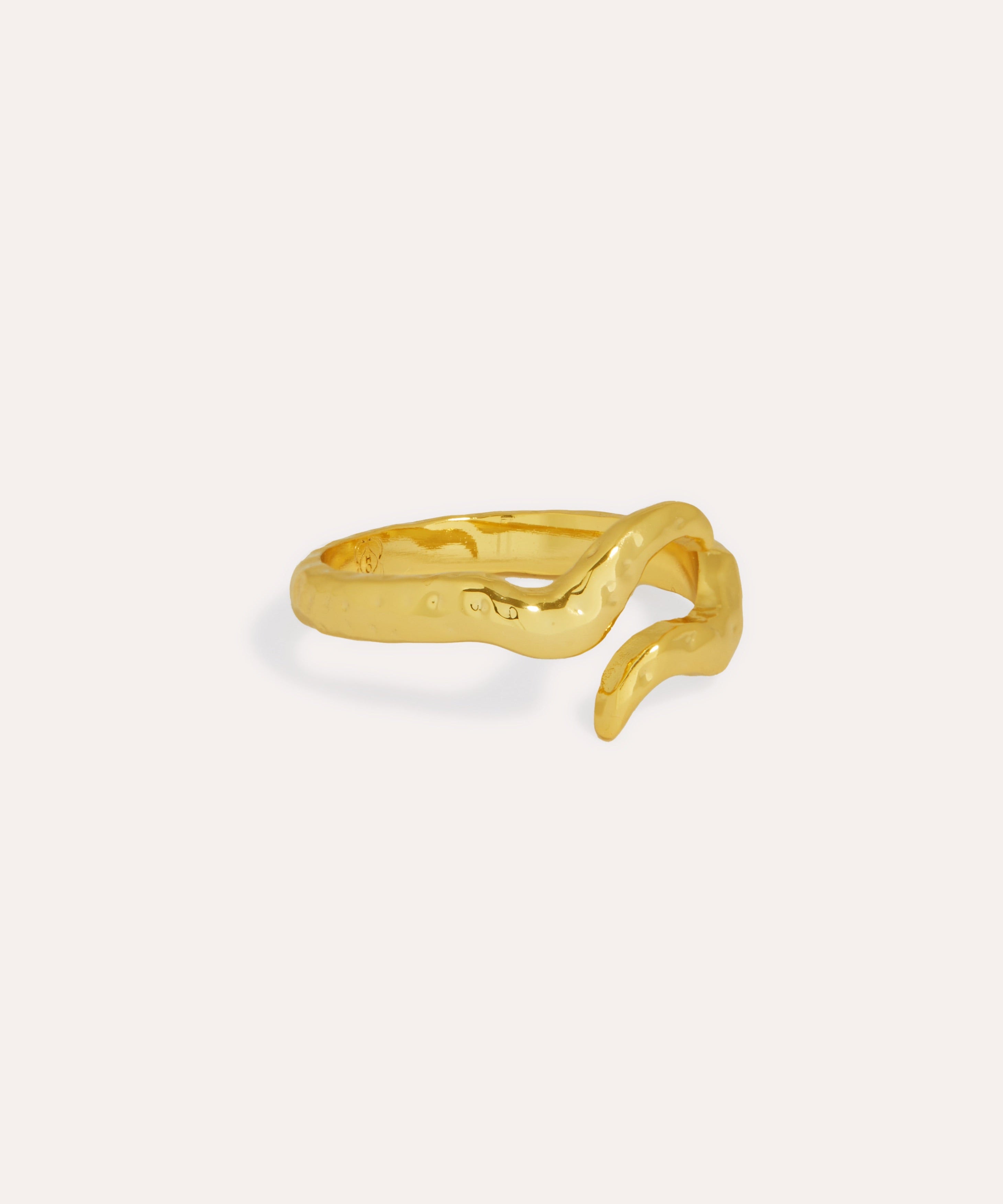 Waterproof Wave Crossover Ring | Sustainable Jewellery by Ottoman Hands