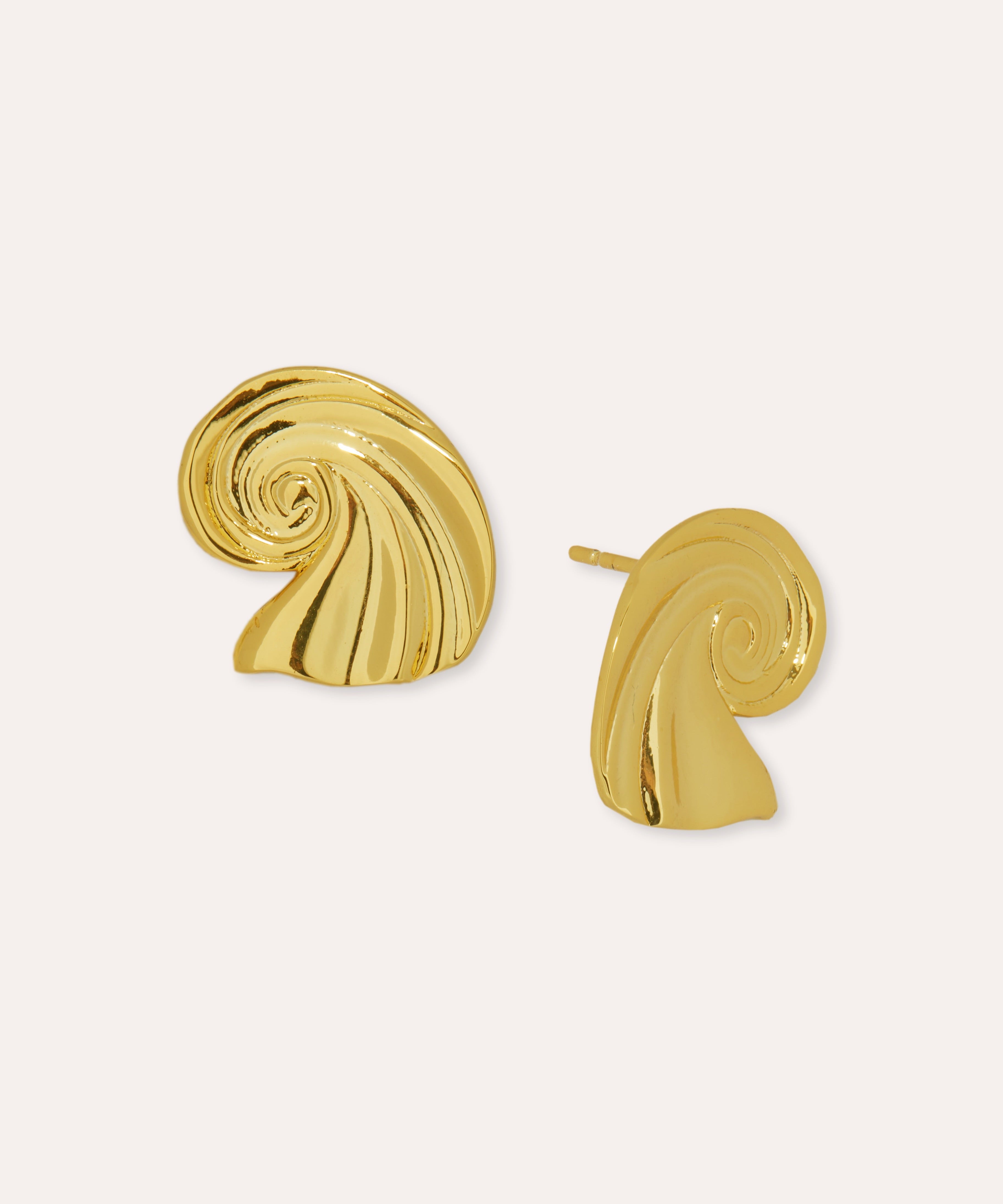 Waterproof Wave Stud Earrings | Sustainable Jewellery by Ottoman Hands