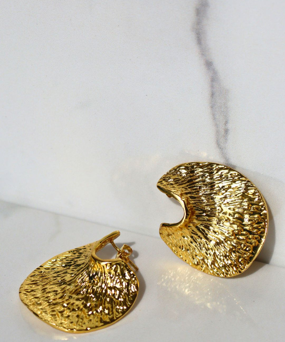 Lorena Gold Statement Stud Earrings | Sustainable Jewellery by Ottoman Hands
