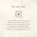 Blue Sapphire CZ Wax Seal Ring | Sustainable Jewellery by Ottoman Hands