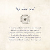Blue Sapphire CZ Wax Seal Ring | Sustainable Jewellery by Ottoman Hands