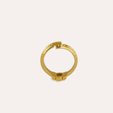 White Topaz Tennis Link Ring