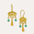 Zahra Turquoise Evil Eye Drop Earrings | Sustainable Jewellery by Ottoman Hands
