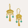 Zahra Turquoise Evil Eye Drop Earrings | Sustainable Jewellery by Ottoman Hands