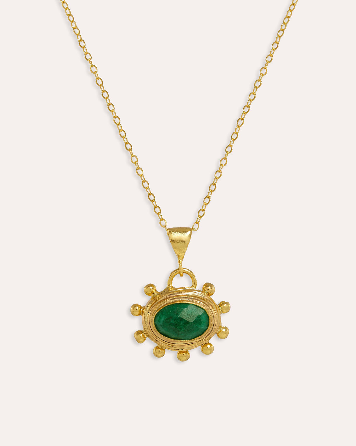 Zand Emerald Pendant Necklace