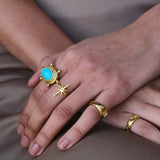 Zand Turquoise Cocktail Ring