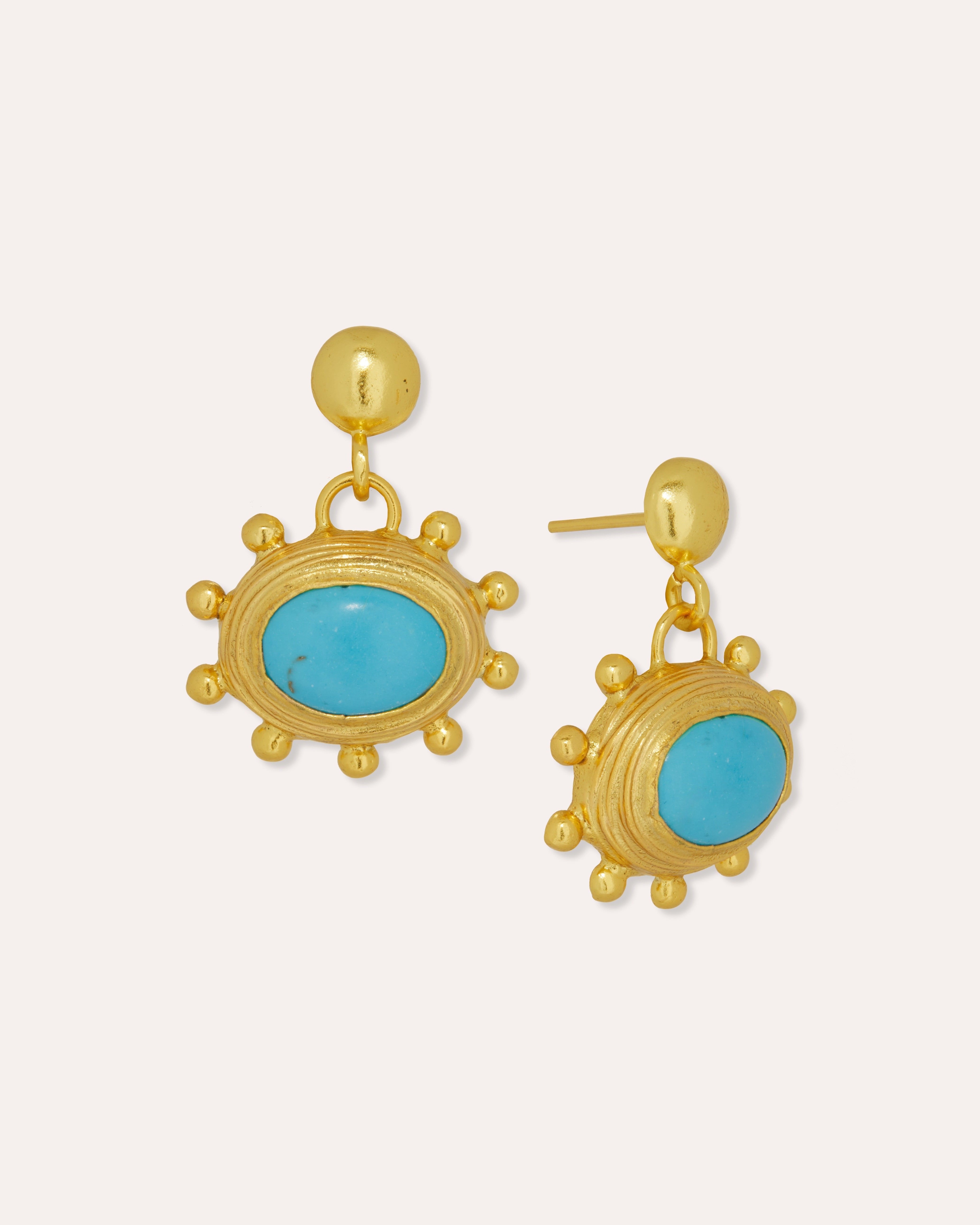 Zand Turquoise Drop Earrings | Ottoman Hands Jewellery