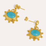 Zand Turquoise Drop Earrings | Ottoman Hands Jewellery