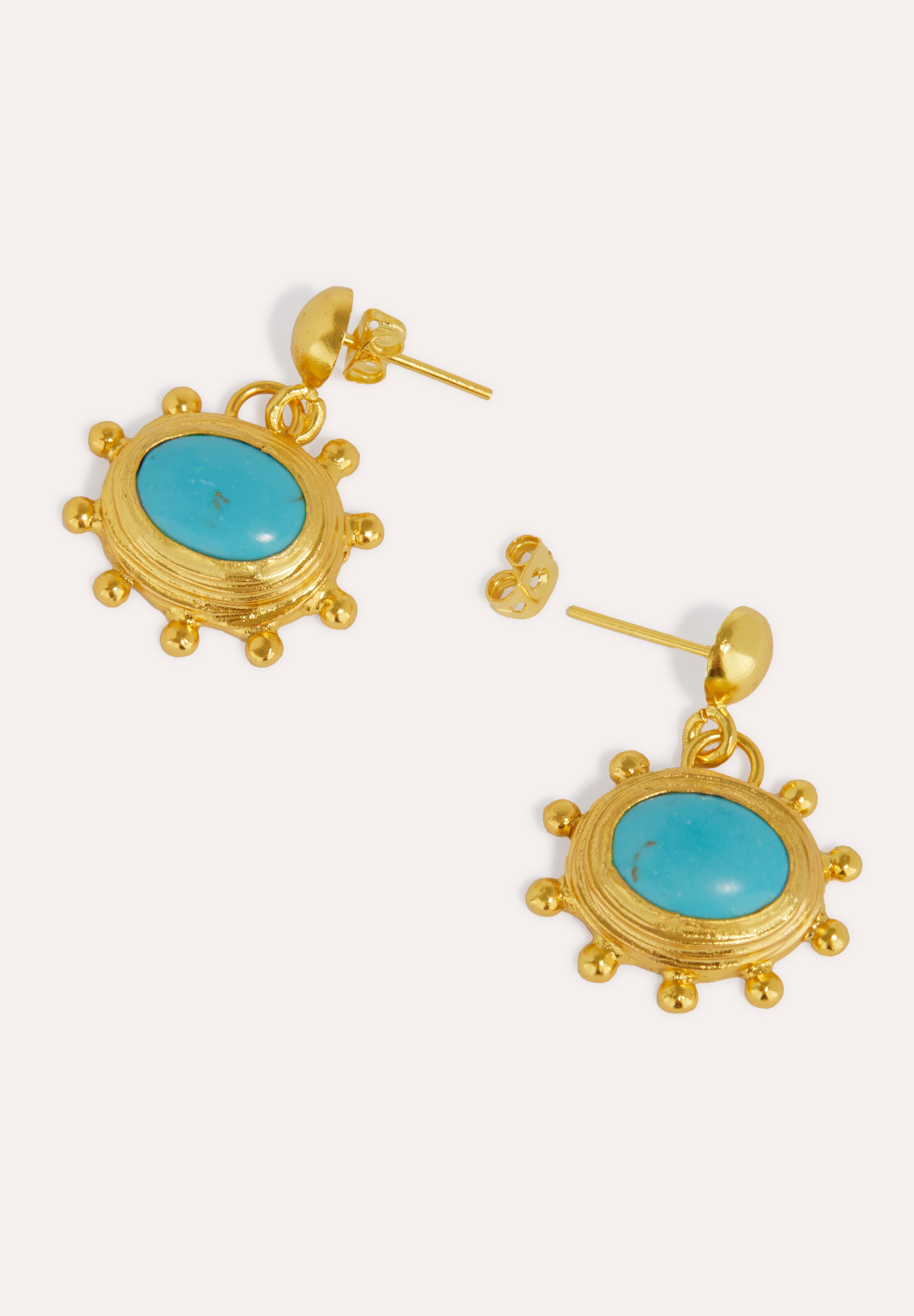 Zand Turquoise Drop Earrings | Ottoman Hands Jewellery