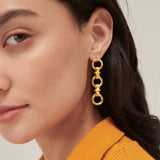 Zehra Chain Drop Stud Earrings | Sustainable Jewellery by Ottoman Hands