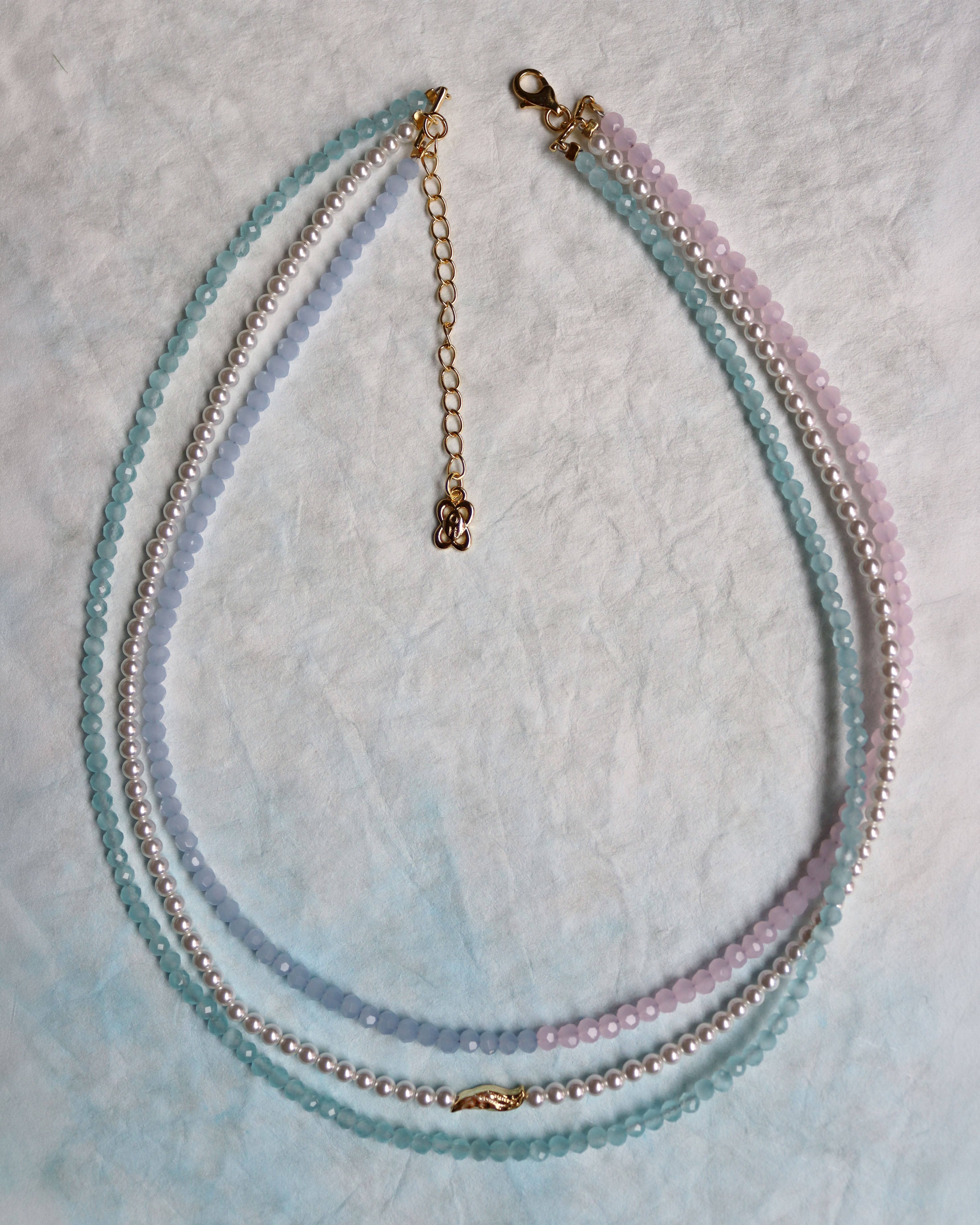 Waterproof Layered Beaded Necklace | Sustainable Jewellery by Ottoman Hands