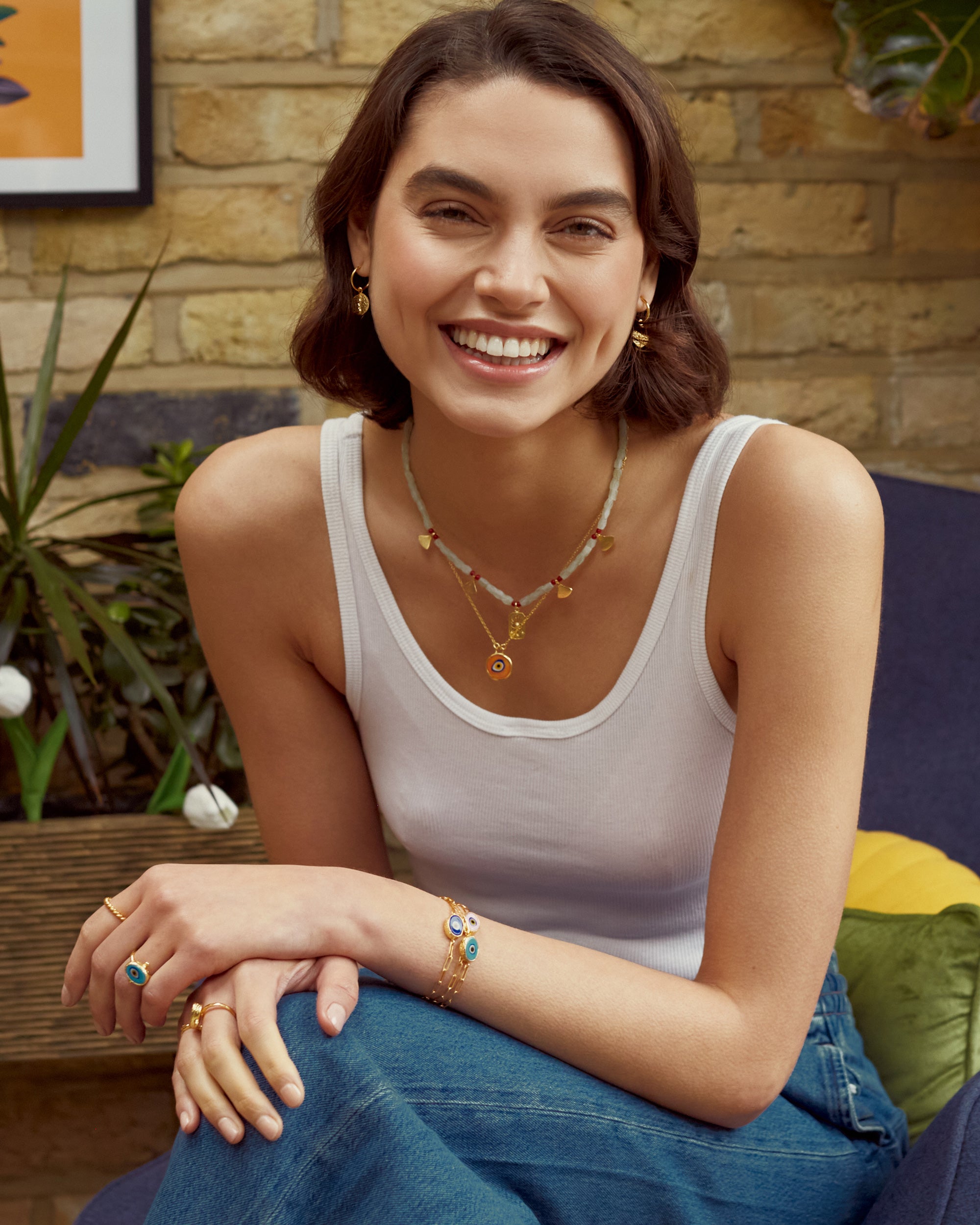Alara Navy Evil Eye Bracelet | Sustainable Jewellery by Ottoman Hands