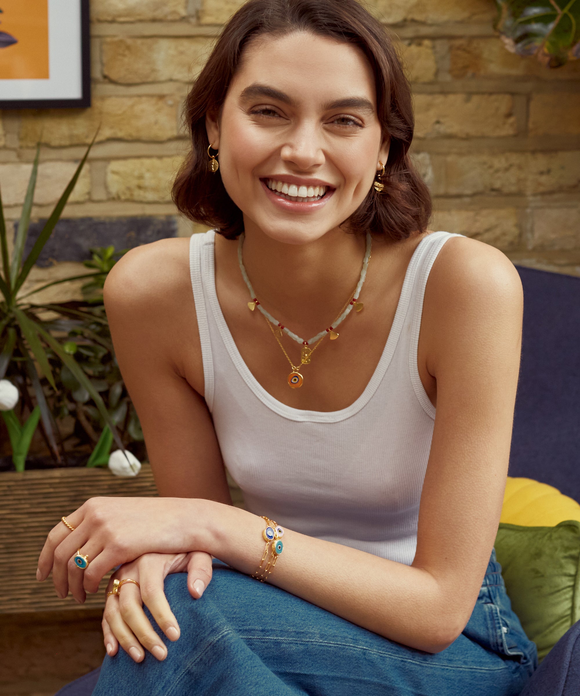 Alara Pink Evil Eye Bracelet | Sustainable Jewellery by Ottoman Hands