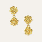 Lilia Flower Drop Stud Earrings | Sustainable Jewellery by Ottoman Hands