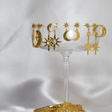 Moonstone Star Drop Earrings