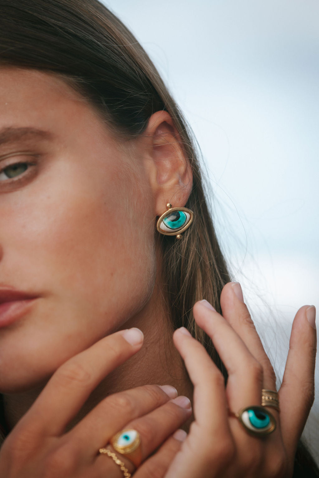 ottoman hands earrings