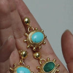 Zand Emerald Drop Earrings