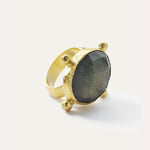 Remi Labradorite Cocktail Ring | Sustainable Jewellery by Ottoman Hands