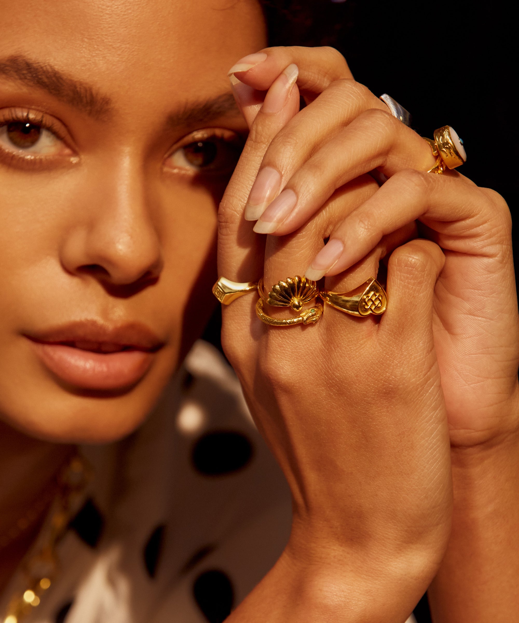 Chantal Gold Stacking Ring | Sustainable Jewellery by Ottoman Hands