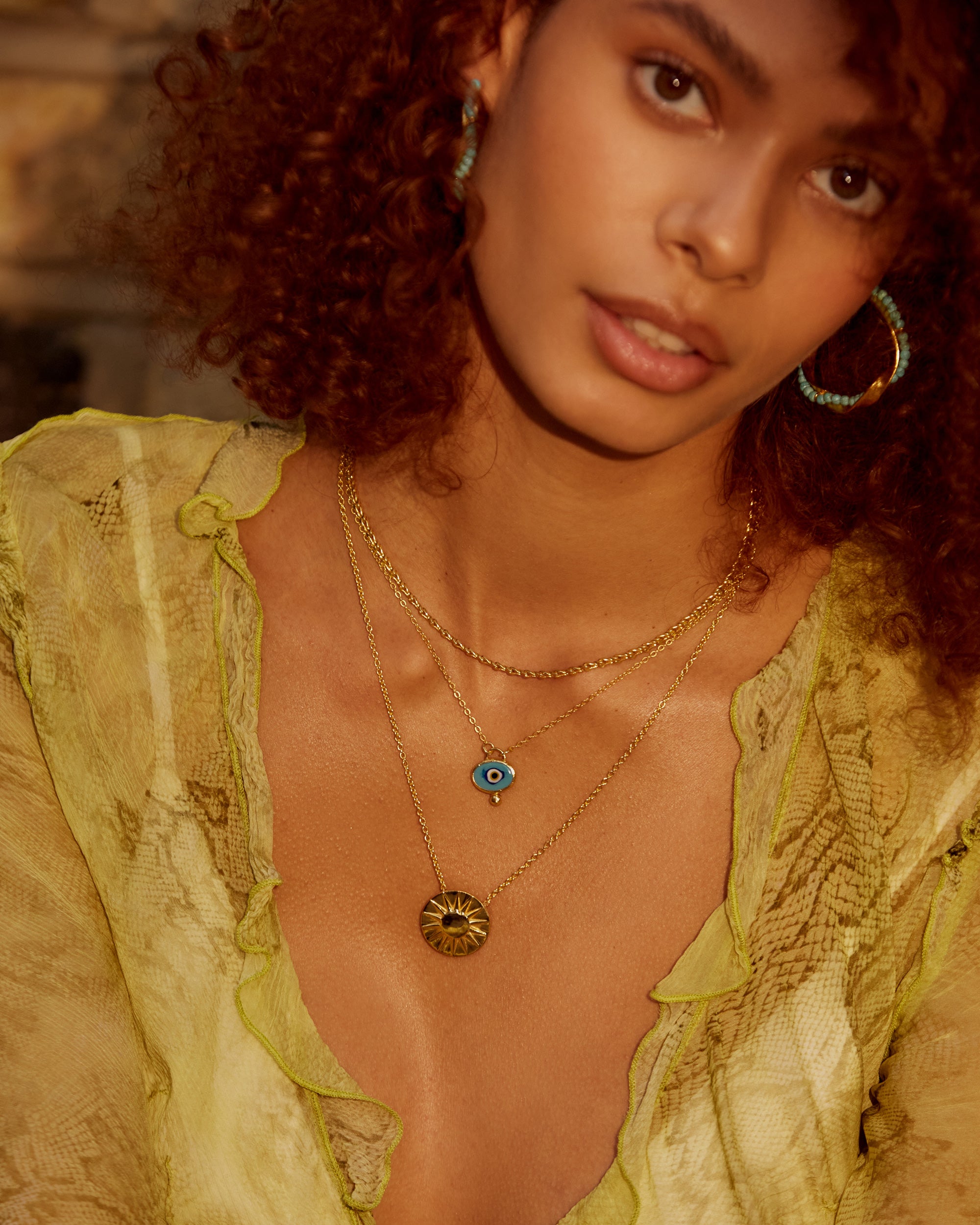 Sun Gold Pendant Necklace | Sustainable Jewellery by Ottoman Hands