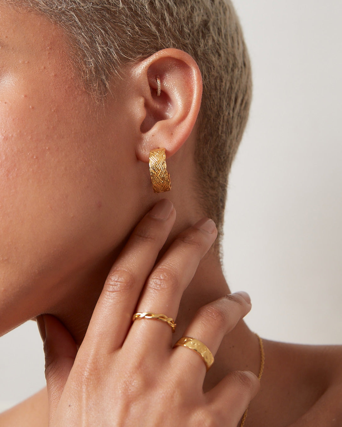 Demetra Braided Hoop Earrings | Sustainable Jewellery by Ottoman Hands