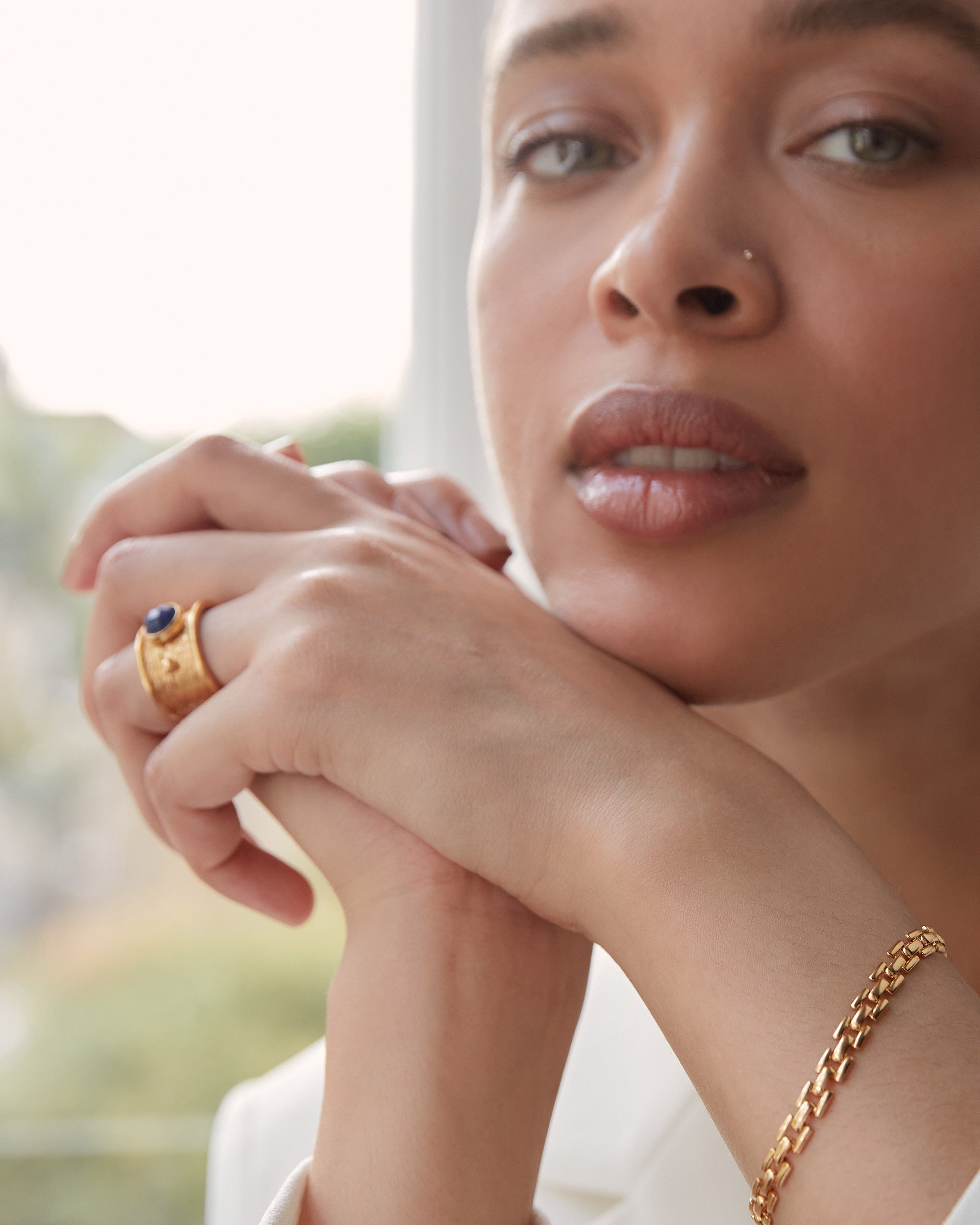 Della Lapis Band Ring | Sustainable Jewellery by Ottoman Hands