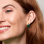 Siena Emerald Stud Earrings | Sustainable Jewellery by Ottoman Hands