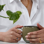 Nazar Navy Evil Eye Stacking Ring | Sustainable Jewellery by Ottoman Hands