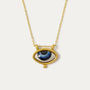 Adira Blue Porcelain Evil Eye Necklace | Sustainable Jewellery by Ottoman Hands