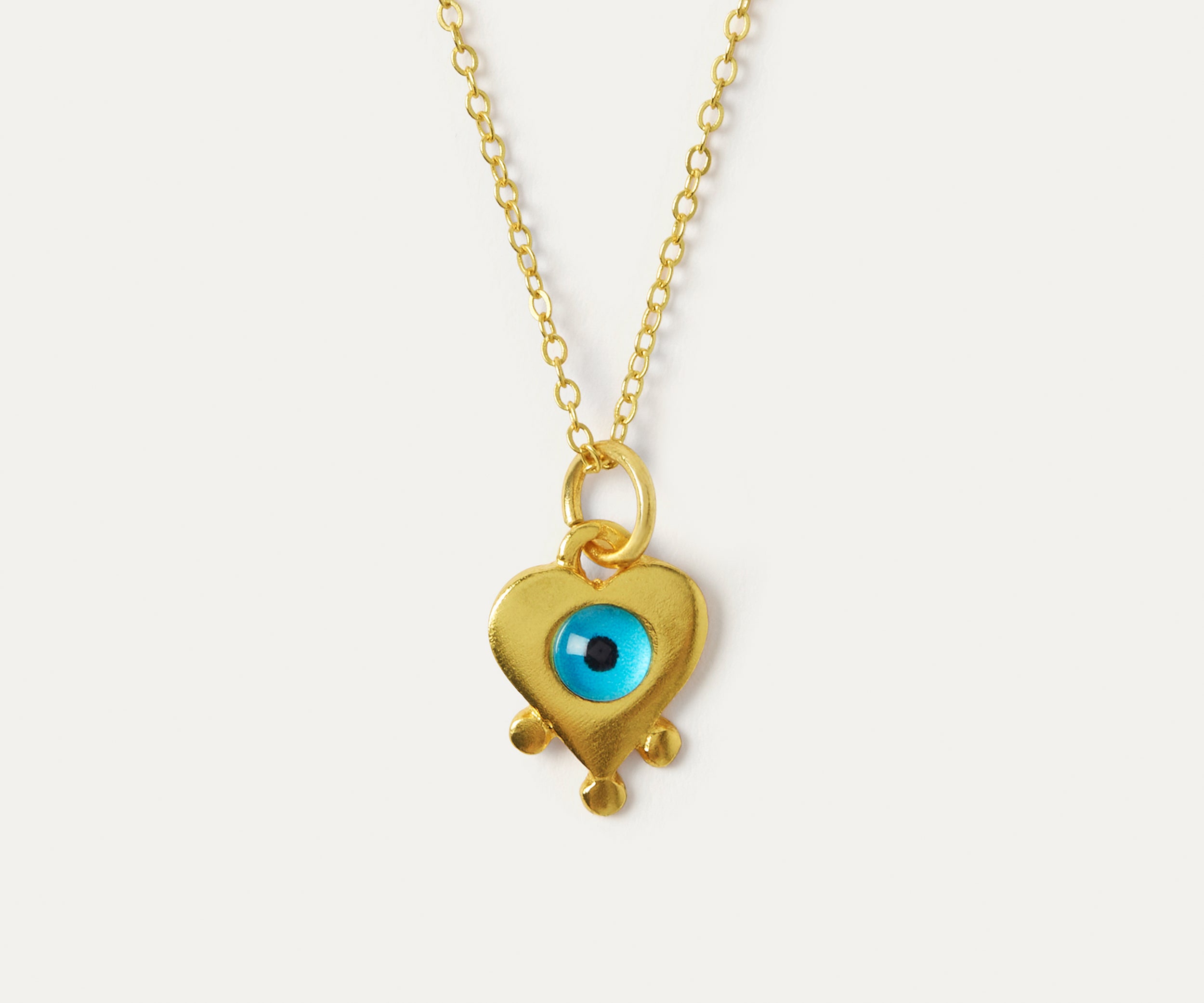 Arabella Evil Eye Heart Pendant Necklace | Sustainable Jewellery by Ottoman Hands