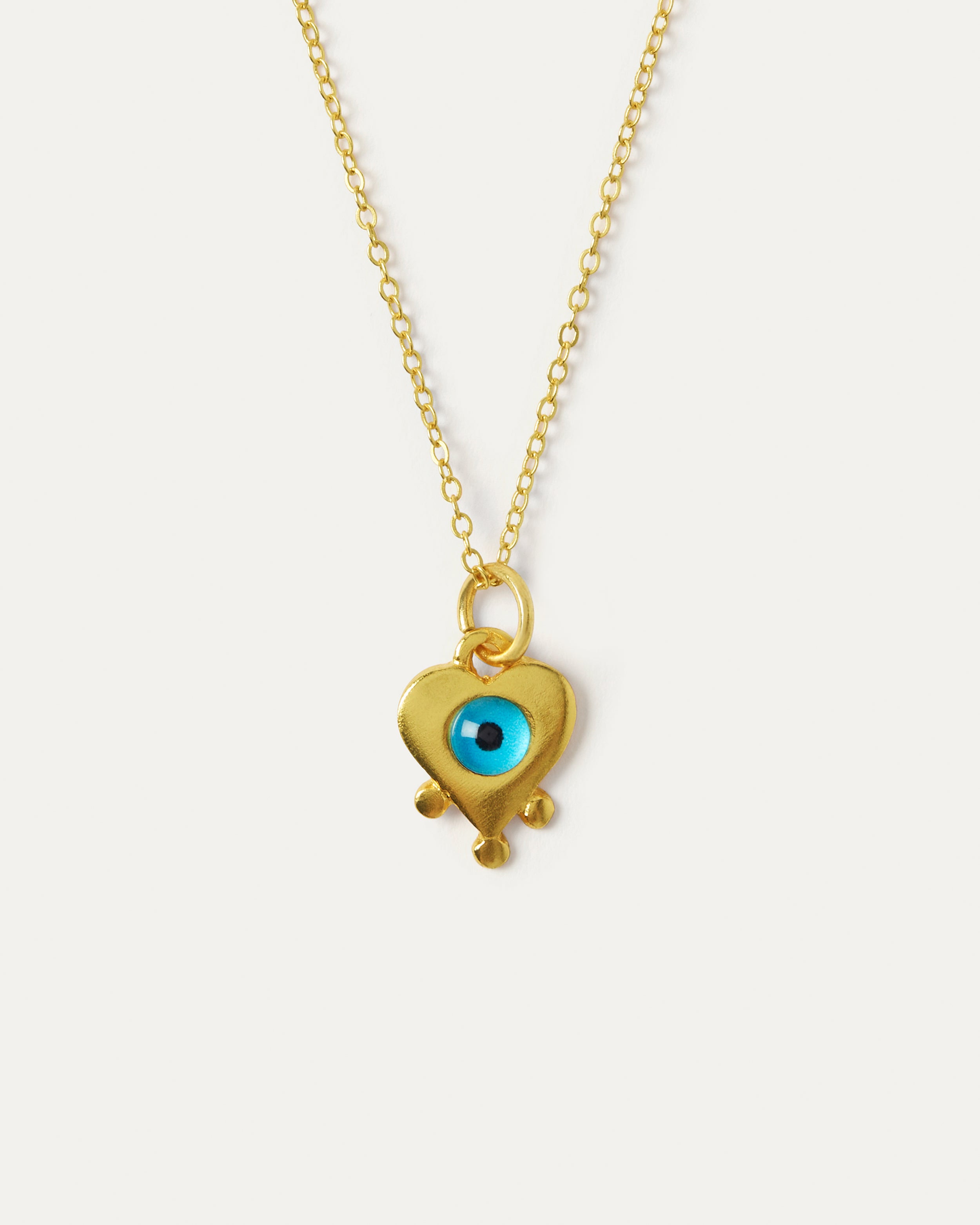 Arabella Evil Eye Heart Pendant Necklace | Sustainable Jewellery by Ottoman Hands