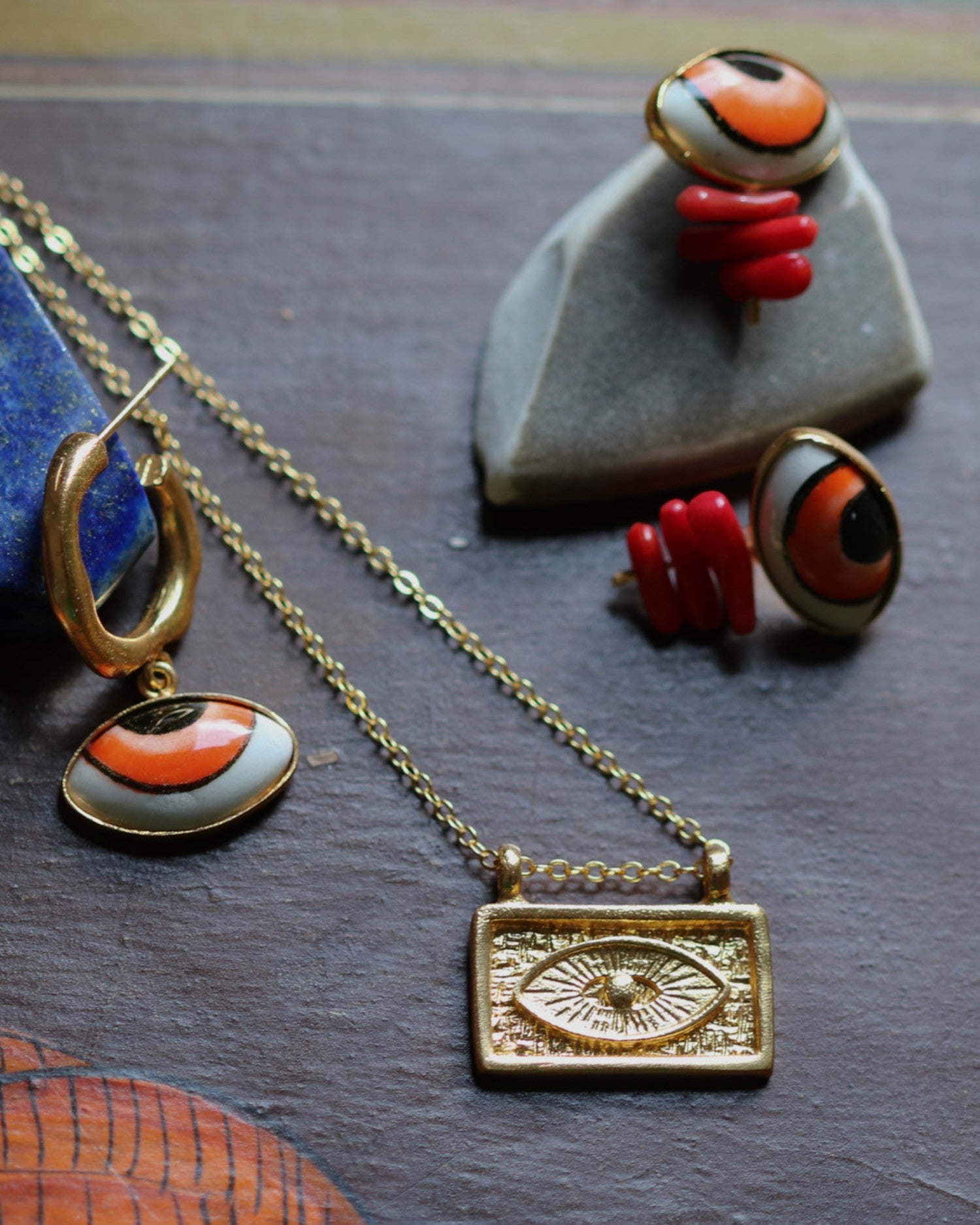 Arden Evil Eye Pendant Necklace | Sustainable Jewellery by Ottoman Hands
