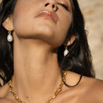 Ava Pearl Drop Huggie Earrings | Sustainable Jewellery by Ottoman Hands