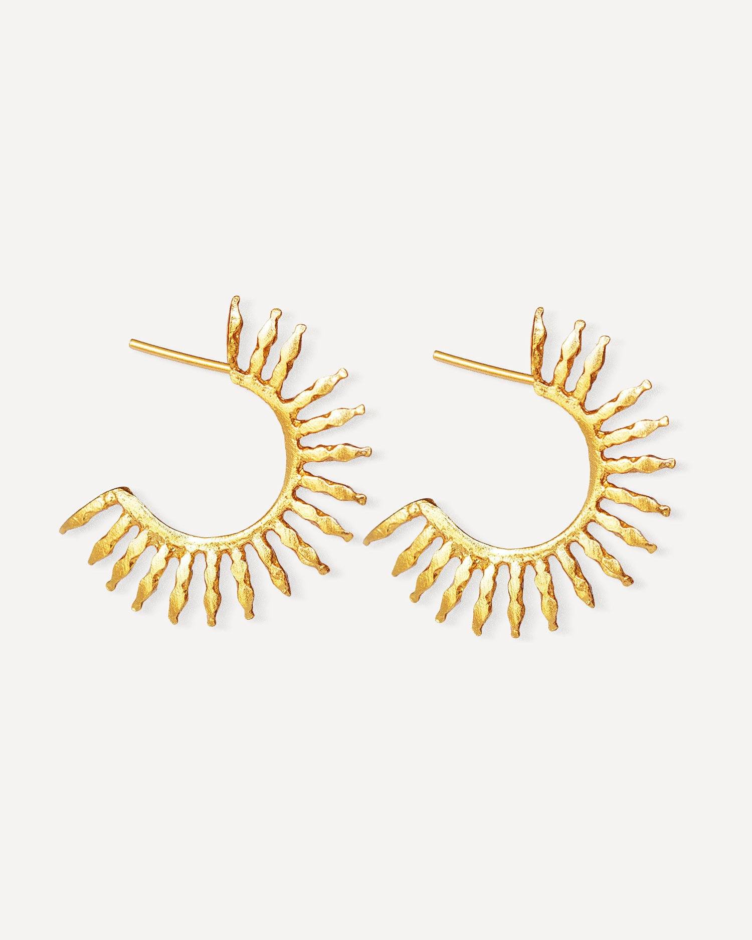 Aylin Gold Hoop Earrings | Sustainable Jewellery by Ottoman Hands