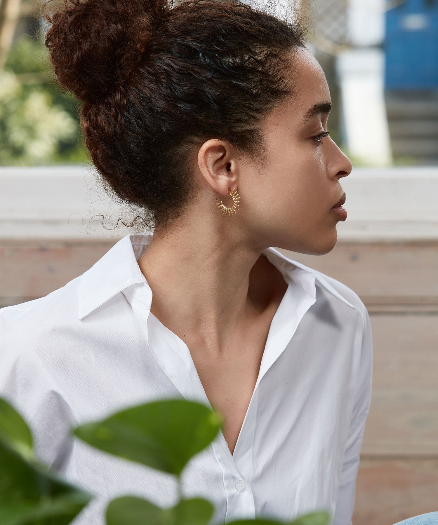 Aylin Gold Hoop Earrings | Sustainable Jewellery by Ottoman Hands