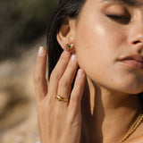 Marina Heart Stud Earrings | Sustainable Jewellery by Ottoman Hands