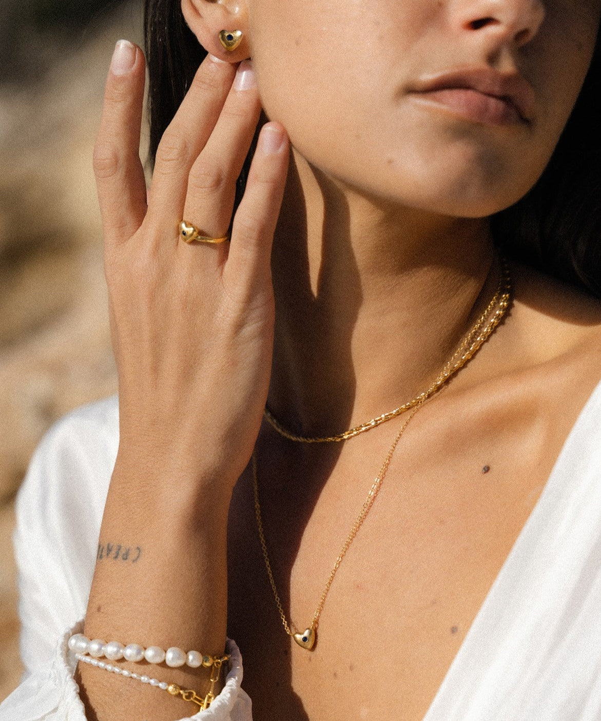 Marina Heart Pendant Necklace | Sustainable Jewellery by Ottoman Hands