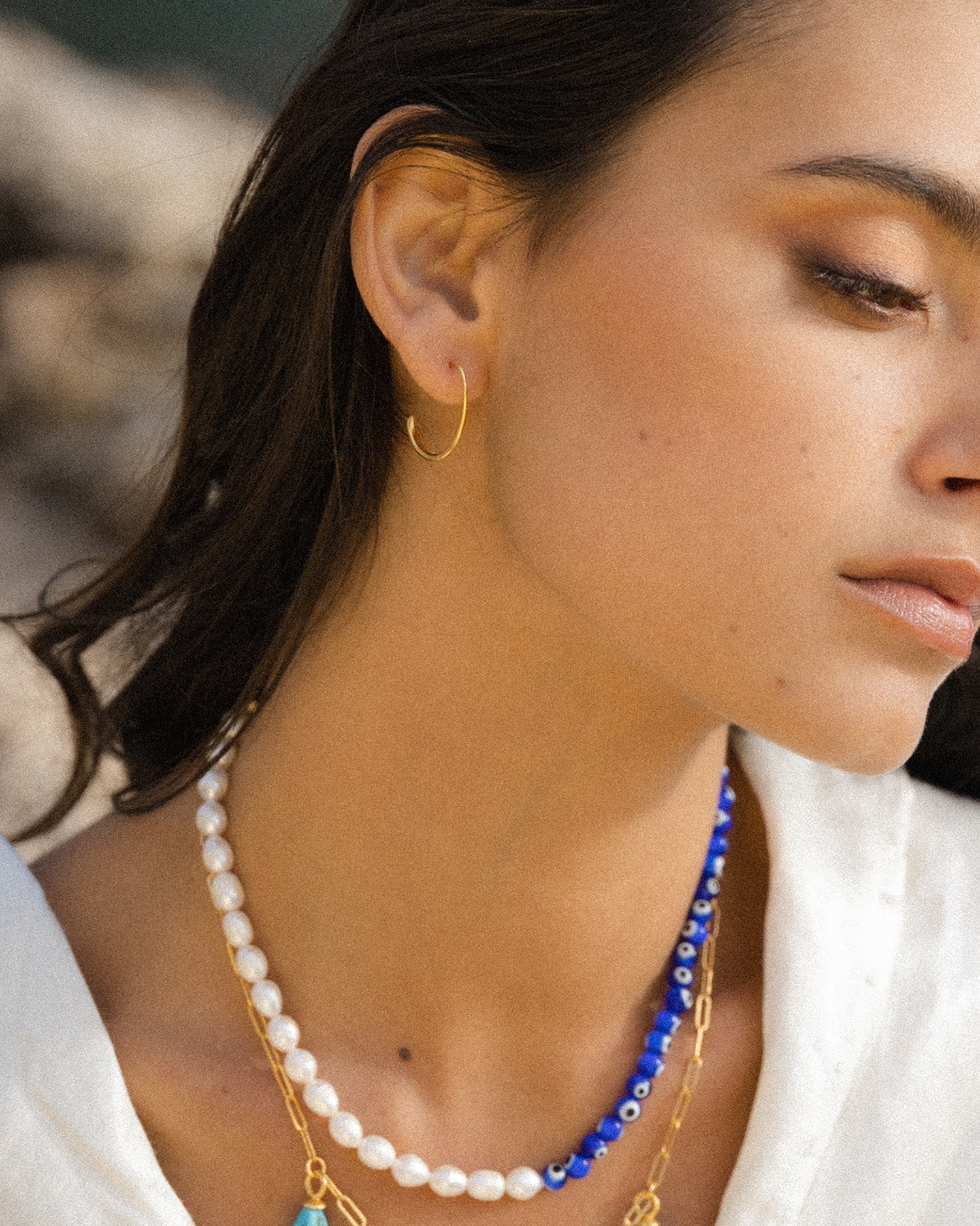 Allegra Oval Hoop Earrings | Sustainable Jewellery by Ottoman Hands