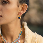 Noa Lapis Drop Earrings | Sustainable Jewellery by Ottoman Hands